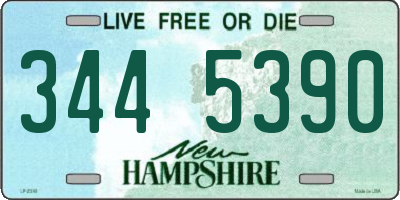 NH license plate 3445390