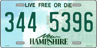 NH license plate 3445396
