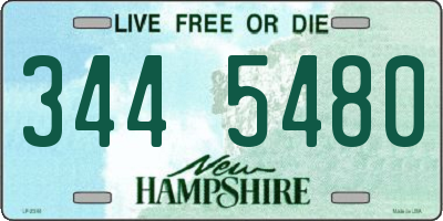 NH license plate 3445480