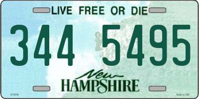 NH license plate 3445495