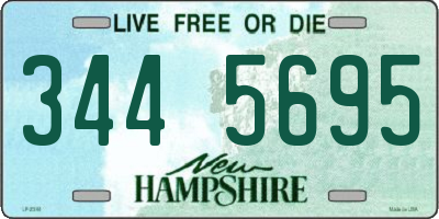 NH license plate 3445695