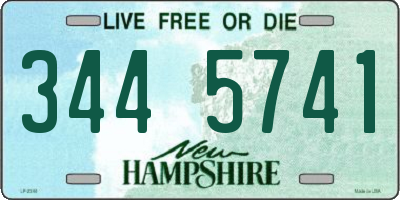 NH license plate 3445741