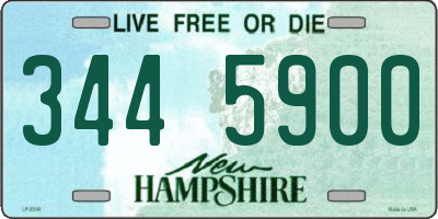 NH license plate 3445900