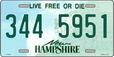 NH license plate 3445951