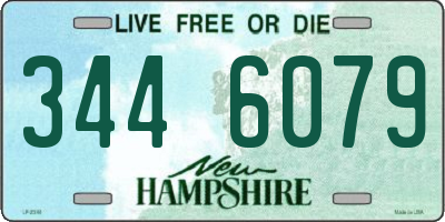 NH license plate 3446079