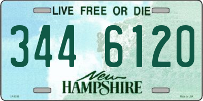 NH license plate 3446120