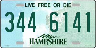 NH license plate 3446141