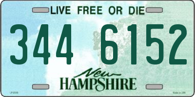 NH license plate 3446152