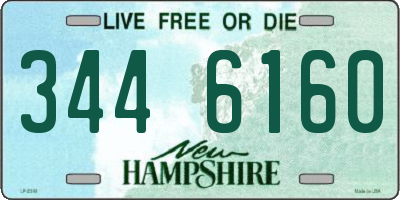 NH license plate 3446160