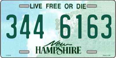 NH license plate 3446163