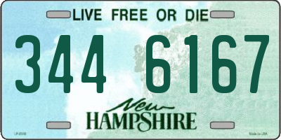 NH license plate 3446167