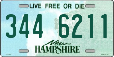 NH license plate 3446211