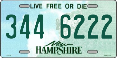 NH license plate 3446222