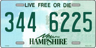 NH license plate 3446225