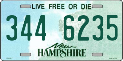 NH license plate 3446235