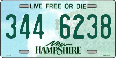 NH license plate 3446238