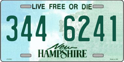 NH license plate 3446241