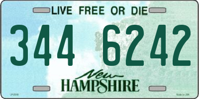NH license plate 3446242