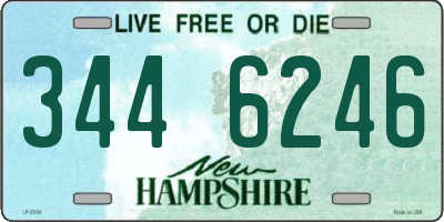 NH license plate 3446246