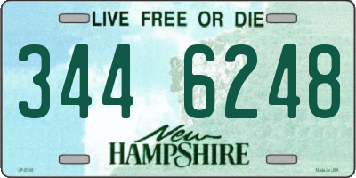 NH license plate 3446248