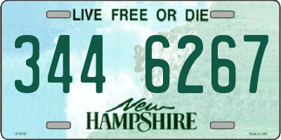 NH license plate 3446267