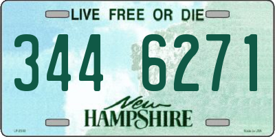 NH license plate 3446271