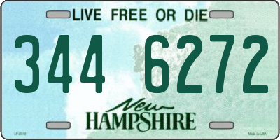 NH license plate 3446272