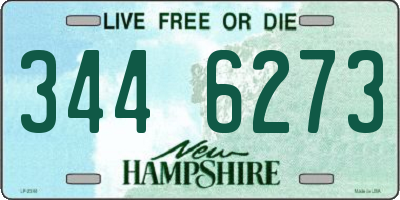 NH license plate 3446273
