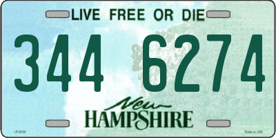 NH license plate 3446274