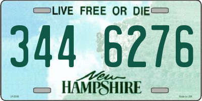 NH license plate 3446276