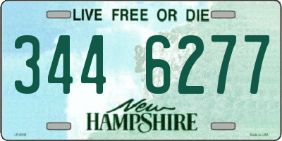 NH license plate 3446277