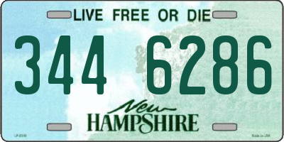 NH license plate 3446286