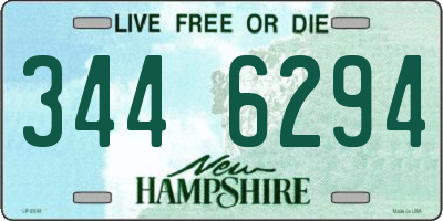 NH license plate 3446294