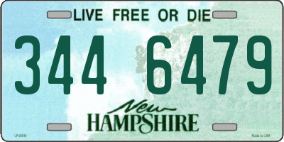 NH license plate 3446479