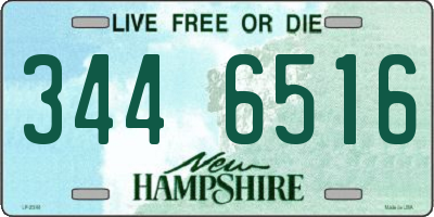 NH license plate 3446516