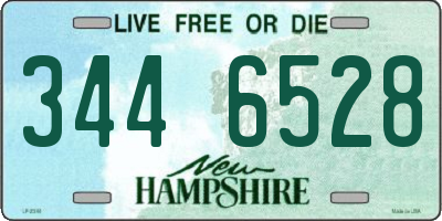 NH license plate 3446528