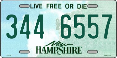 NH license plate 3446557