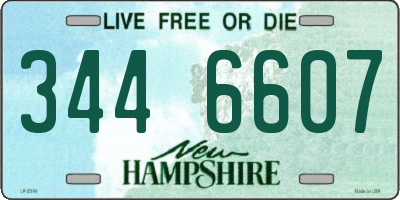 NH license plate 3446607