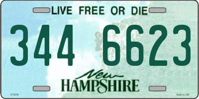 NH license plate 3446623
