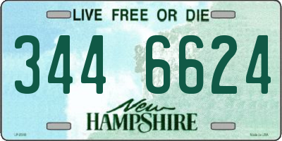 NH license plate 3446624