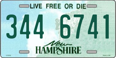 NH license plate 3446741