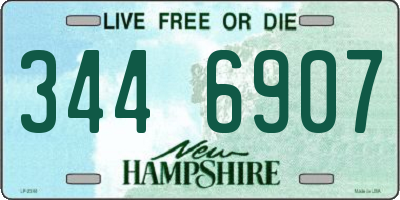 NH license plate 3446907