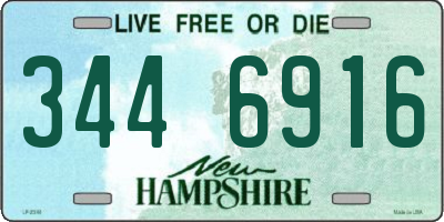 NH license plate 3446916