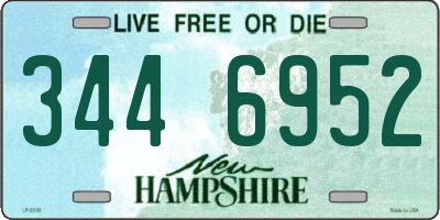 NH license plate 3446952