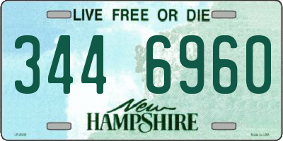 NH license plate 3446960