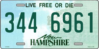 NH license plate 3446961