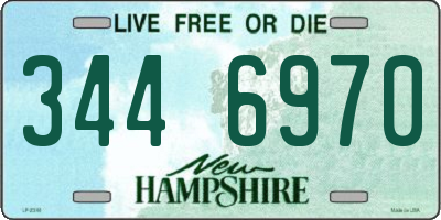 NH license plate 3446970