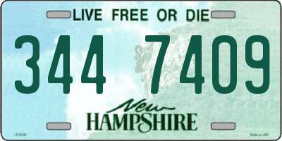 NH license plate 3447409
