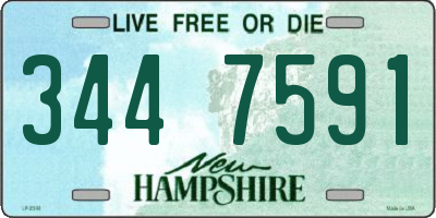 NH license plate 3447591