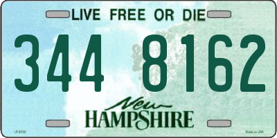 NH license plate 3448162